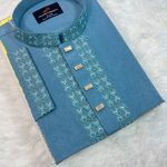 প্রিমিয়াম চায়না জাফরান স্টিচ পাঞ্জাবি (CODE: 102)